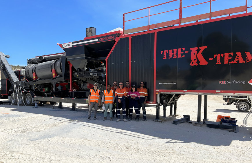 KEE Surfacing puts its first Lintec CDP Asphalt Mixing Plant to work